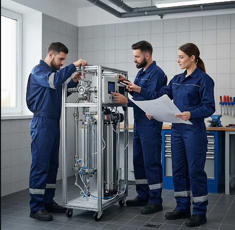 5. Pose de micro station d'épuration