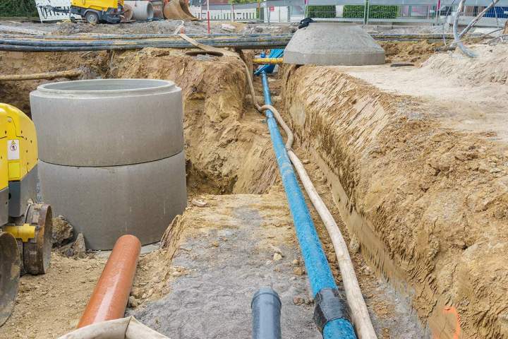 Conception et réalisation de réseaux divers et viabilisation de terrains